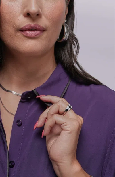 Wildfang The Empower Button Up Shirt In Purple