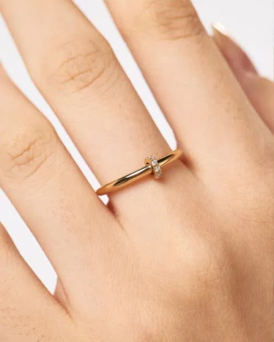Ana Luisa Solid Gold Lab Grown Diamond Link Ring In Gold