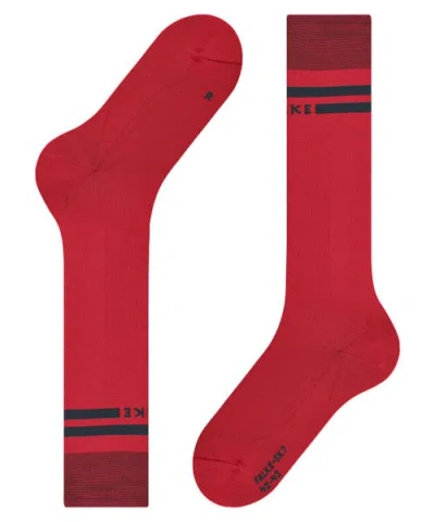 Falke Sk7 Race Ski Socks In Red
