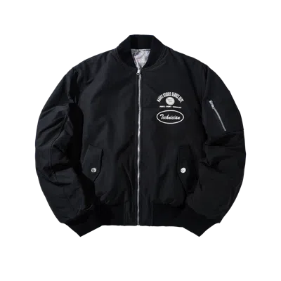 Market Handyman Reversible Bomber Jacket In Black