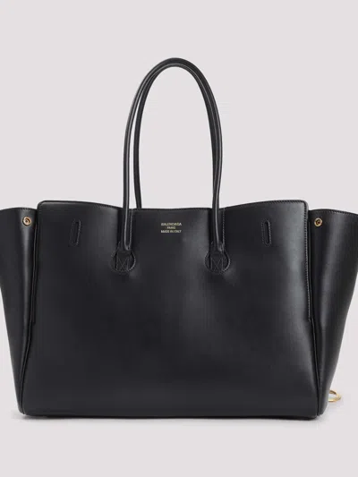 Balenciaga Mini Bel Air Leather Top Handle Bag In Black