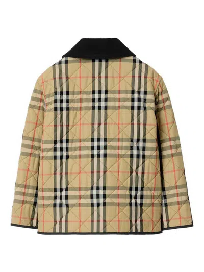 Burberry Check Quilted Nylon Barn Milo Jacket In Neutral