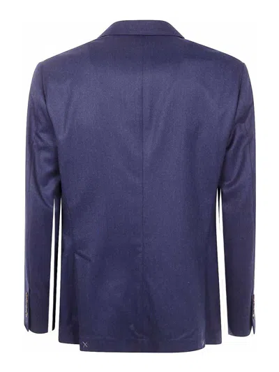 Brunello Cucinelli Wool Complete With Two Buttons Closure In Blue