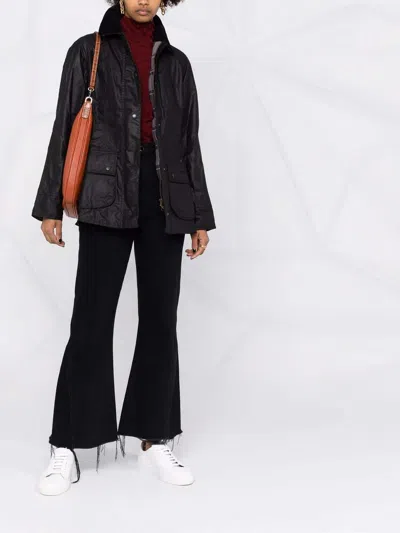 Barbour Jacket With Buttons In Blue