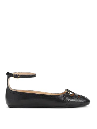 Chloé Black Misty Ballerinas In Black