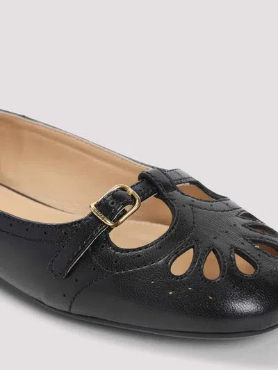 Chloé Black Misty Ballerinas In Black
