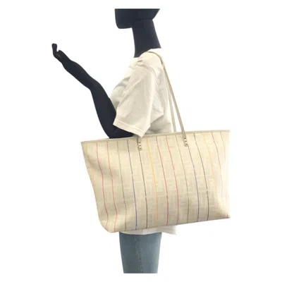 Pre-owned Fendi Zucca Multi-color White Zucca Shoulder Bag Tote Bag ()