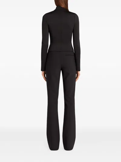 Courrèges Courreges Interlock Jersey Track Jacket For Athletic In Black