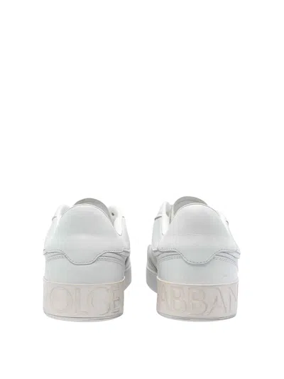 Dolce & Gabbana Vintage White Portofino Sneakers In White