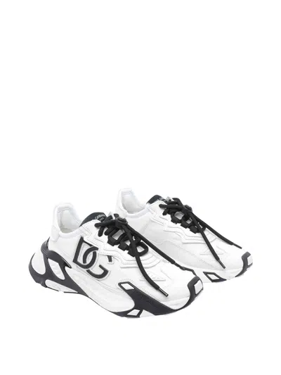 Dolce & Gabbana Sneaker Day Faster Black And White In White
