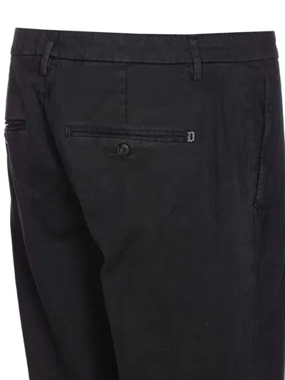Dondup Pants With Zip In Black