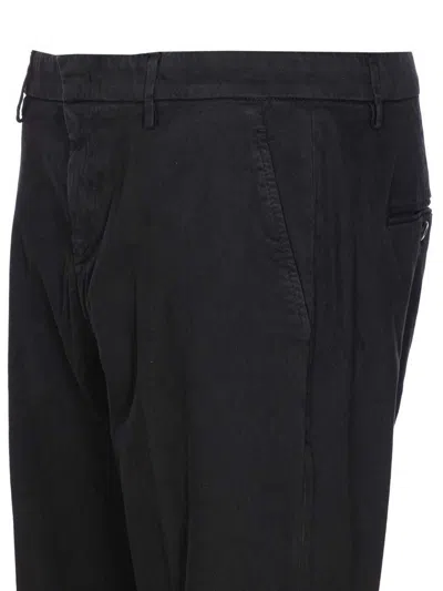 Dondup Pants With Zip In Black