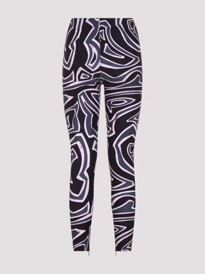 Pucci Abstract Pattern Stretch Fit Trousers In Multi