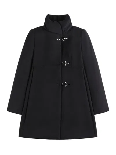 Fay Virginia 3 Hooks Coat In Black