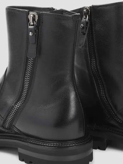 Giorgio Armani Ankle-length Monobloc Rubber Outsole Boots In Black