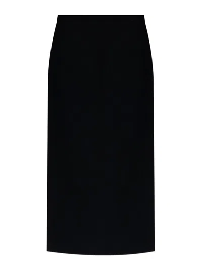 Givenchy Tailored High-waisted Midi Skirt With Back Pleats In Black
