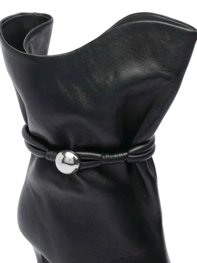 Isabel Marant Lolya Leather Boots In Black