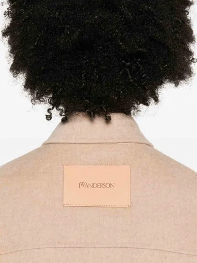 Jw Anderson Buttoned Patch-pocket Jacket In Neutral