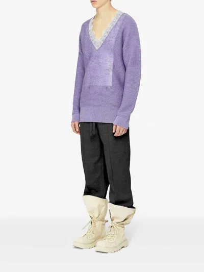 Jw Anderson J. W. Anderson Relaxed Wide-leg Trousers With Elastic Waistband In Black