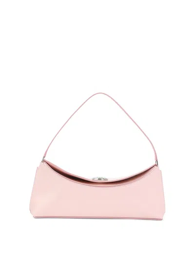 Jacquemus Le Calisso Pink Shoulder Bag With Engraved Snap Button In Leather In Pink