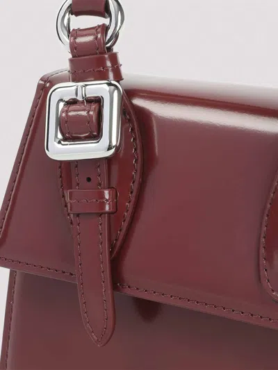 Jacquemus Womens Burgundy Medium Chiquito Buckle Leather Top-handle Bag In Brown