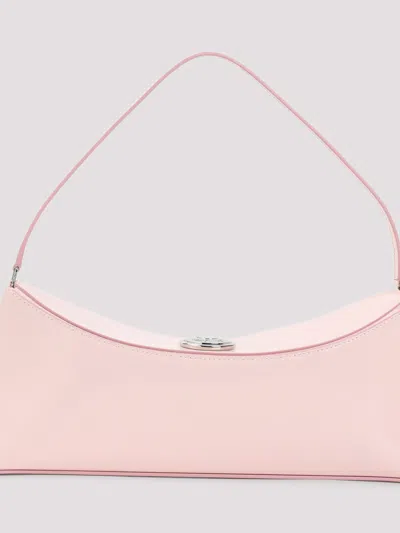 Jacquemus Le Calisso Pink Shoulder Bag With Engraved Snap Button In Leather In Pink