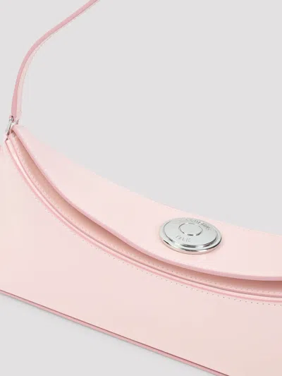 Jacquemus Le Calisso Pink Shoulder Bag With Engraved Snap Button In Leather In Pink