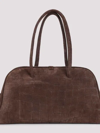 Jacquemus Dark Brown The Turismo Bowling Bag In Brown