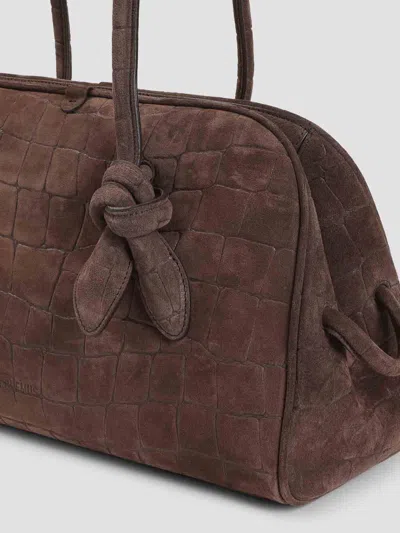 Jacquemus Dark Brown The Turismo Bowling Bag In Brown