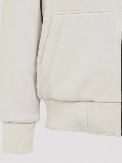 Moose Knuckles Regular Fit Drawstring Hoodie With Zip Closure In Neutral