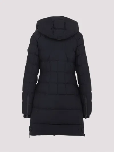 Moose Knuckles Watershed 3 Water Resistant 800 Fill Power Down Puffer Coat With Genuine Shearling Tr In Black