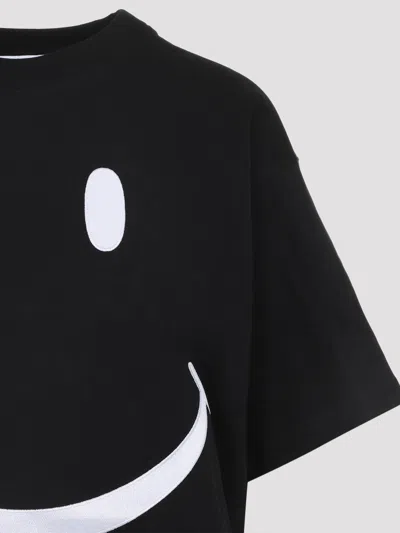 Moschino Smiley Printed Regular Fit T-shirt In Black