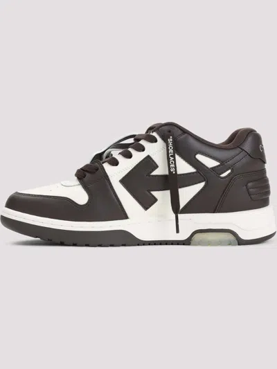 Off-white Off White Out Of Office Leather Sneakers In Animal Print