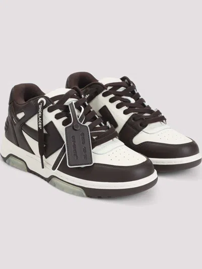 Off-white Off White Out Of Office Leather Sneakers In Animal Print