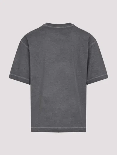 Off-white T-shirt With Logo In Gray