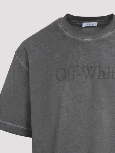 Off-white T-shirt With Logo In Gray