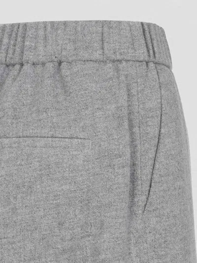 Peserico Virgin Wool Pants In Gray