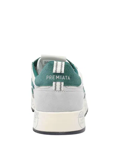 Premiata Sneakers Bianco In Gray