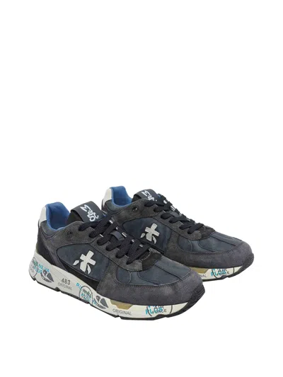 Premiata Mase 7819 Panelled Sneakers In Blue