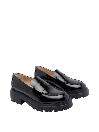 Stuart Weitzman Hudson Lite Loafers In Black