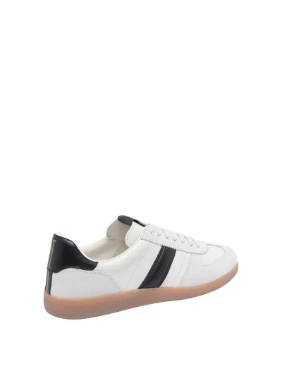 Tom Ford Low-top Calf Leather Sneakers With Contrasting Black Details In Multi