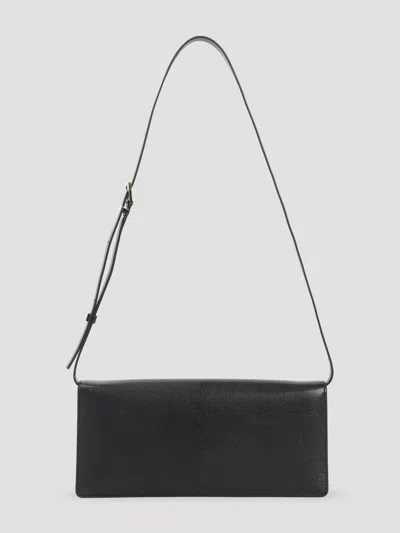 Tom Ford Black Leather Crossbody Bag In Black