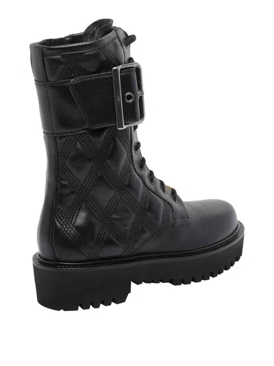 Valentino Combat Booties In Black
