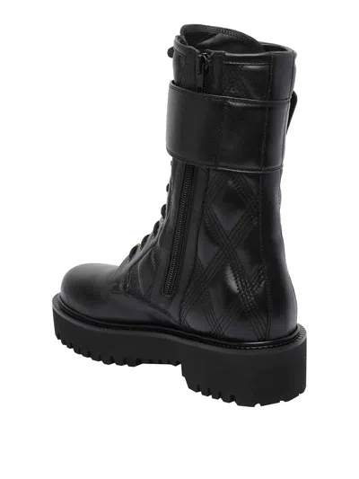 Valentino Combat Booties In Black