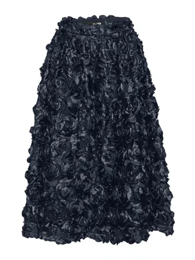 Rotate Birger Christensen Rotate Maxi Sun Skirt In Blue