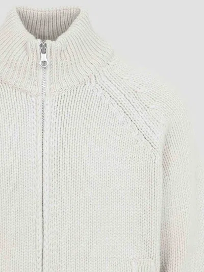 Our Legacy Modern Knit Cardigan Featuring Front Pockets In Neutral