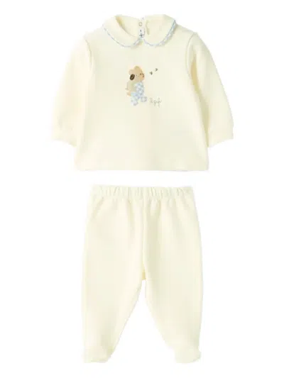 Il Gufo Peter Pan-collar Pajama In White