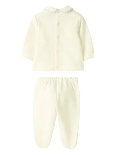 Il Gufo Peter Pan-collar Pajama In White