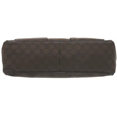 Pre-owned Gucci Abbey Brown Nylon Tote Bag ()
