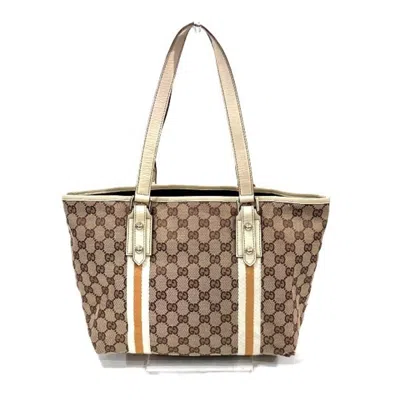 Pre-owned Gucci Beige Gg Canvas Shoulder Bag Tote Bag ()